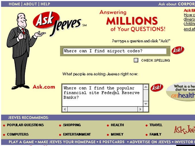 ask jeeves.
