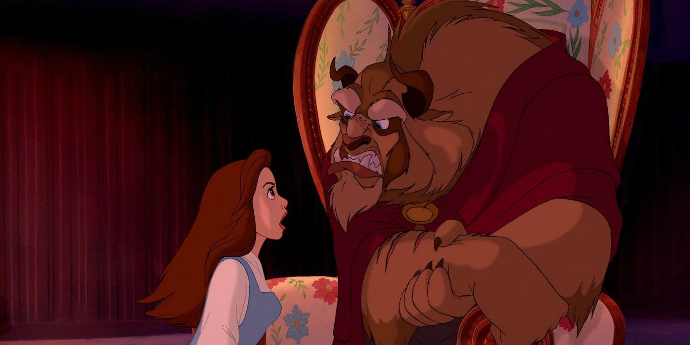 Belle and the Beast arguing but it's okay, don't worry about it.