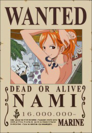 Nami Wanted Poster, Pre-Timeskip