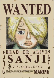 Sanji Wanted Poster, Pre-Timeskip