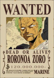 Zoro Wanted Poster, Pre-Timeskip