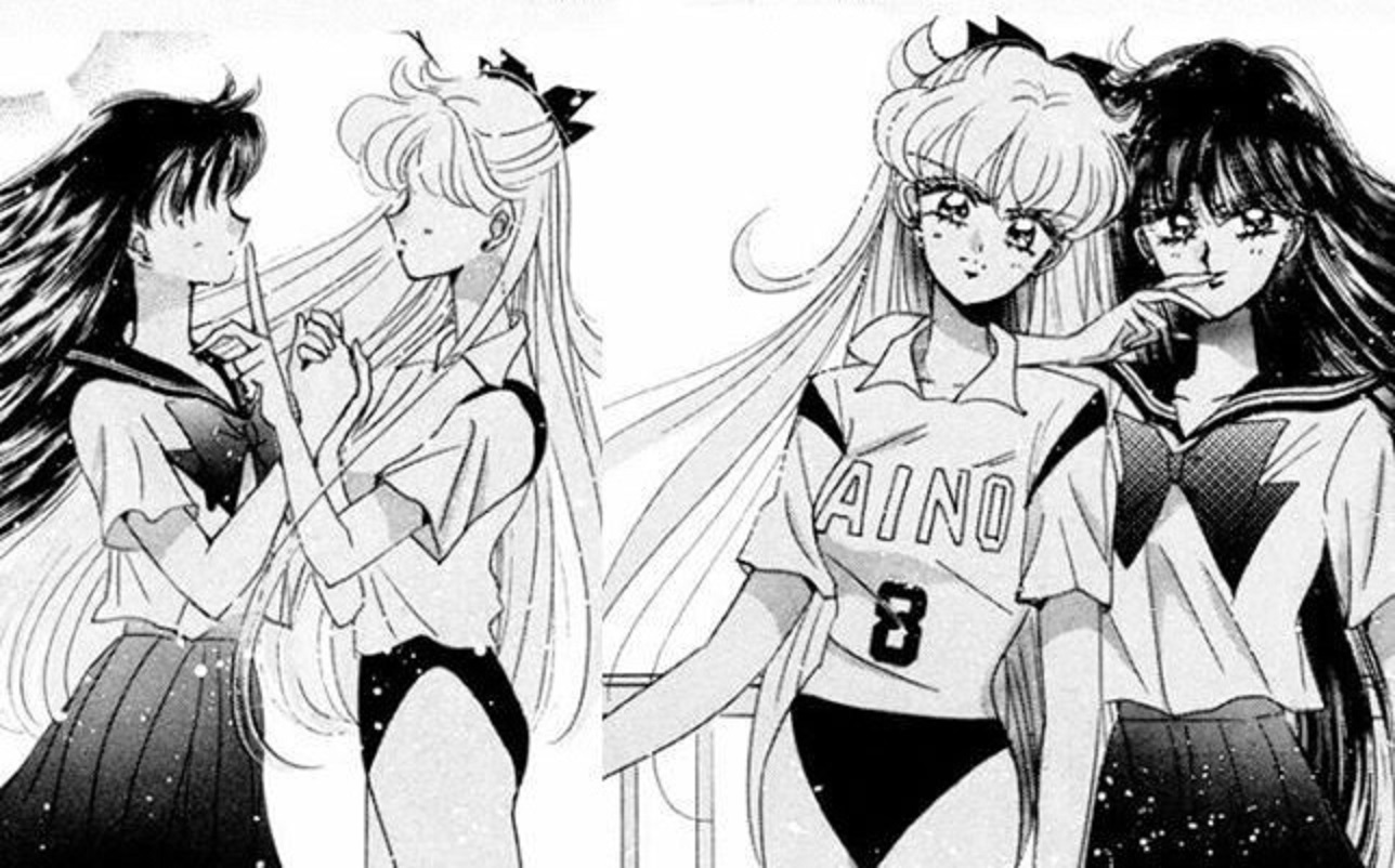 Sailor Venus and Sailor Mars. We don't need boys to get along.